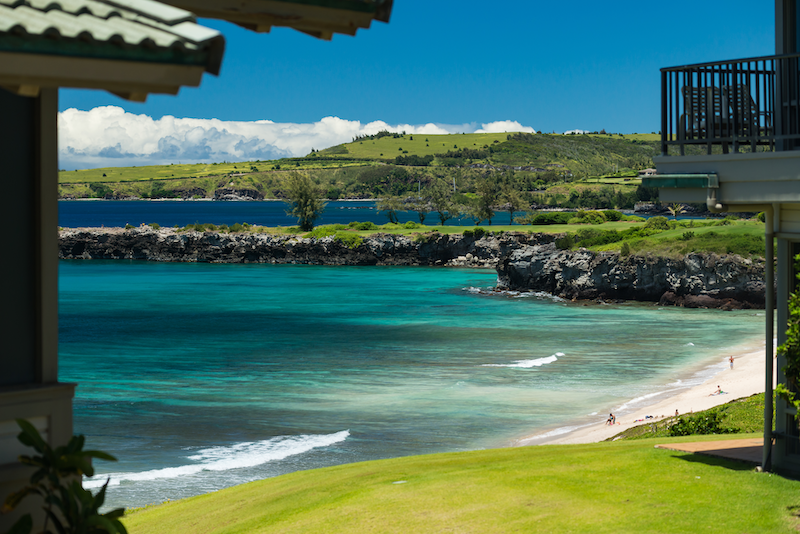The view from the Kapalua Bay Villa's grounds. One of a handful of different Kapalua Condo developments. 