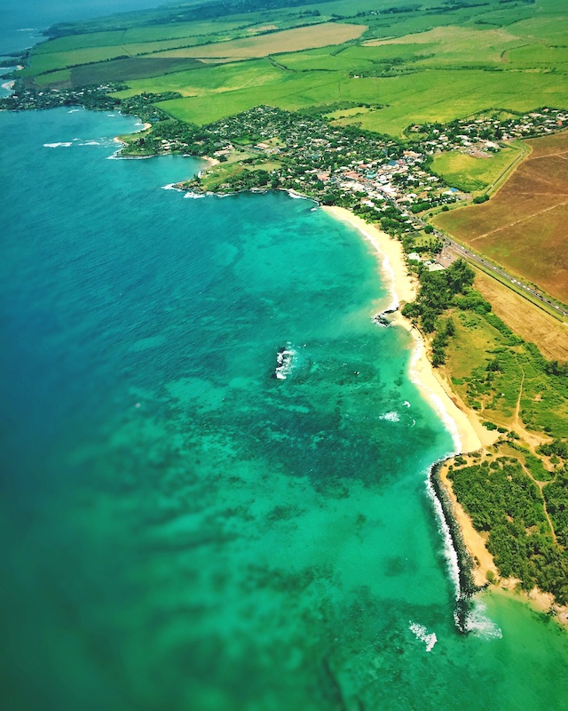 Aerial Image of Paia Town