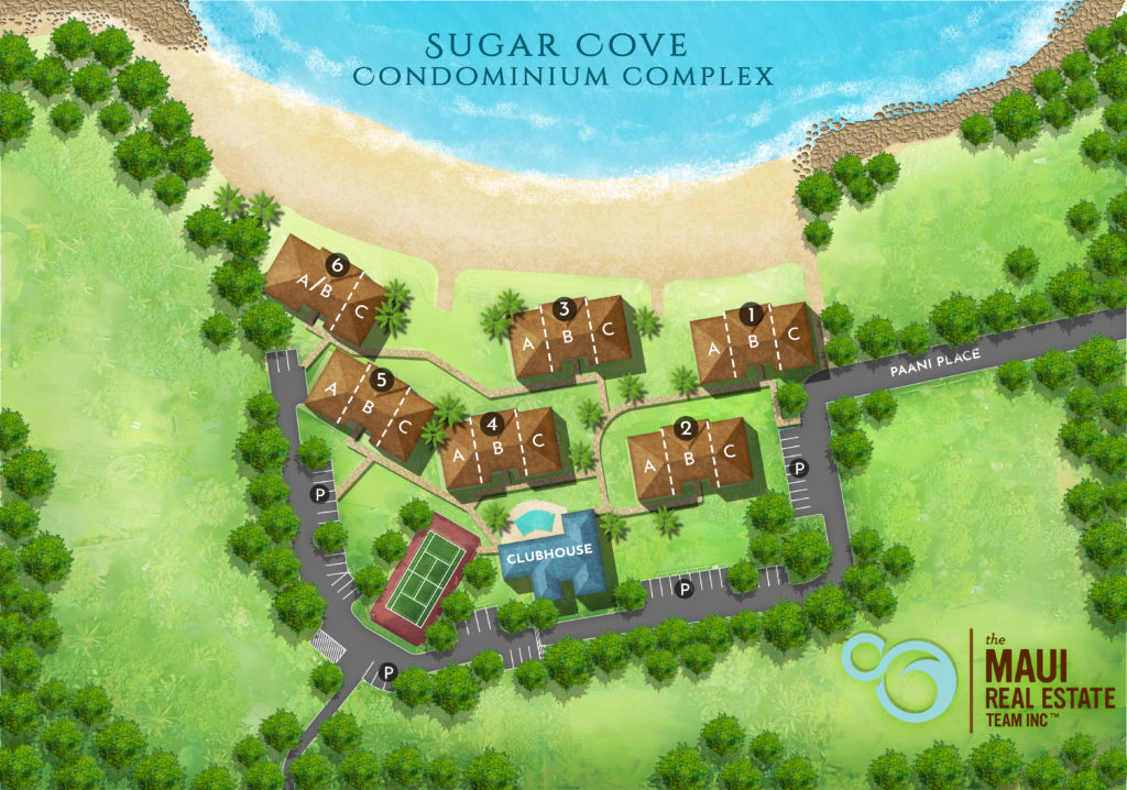 Sugar Cove Condominiums Spreckelsville Site Map