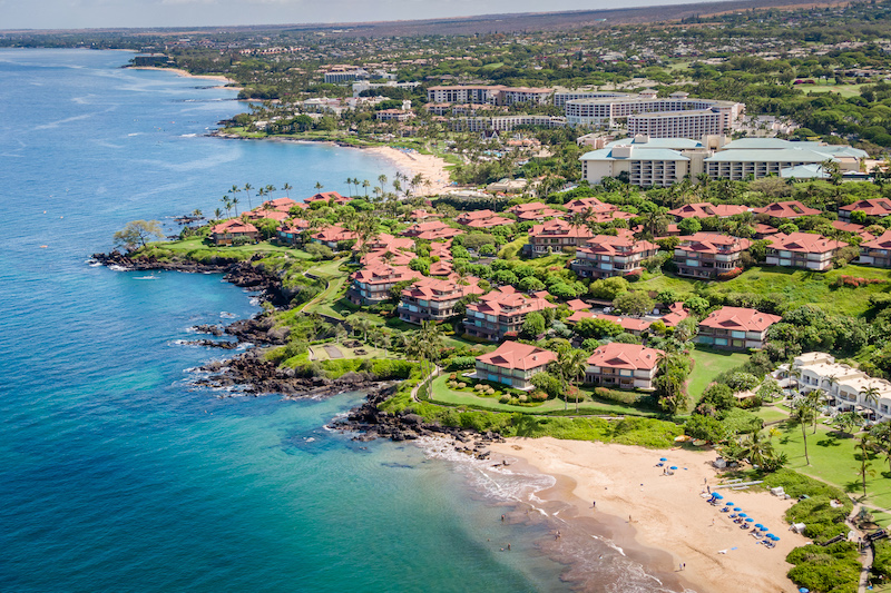 Aerial View of Wailea Point 