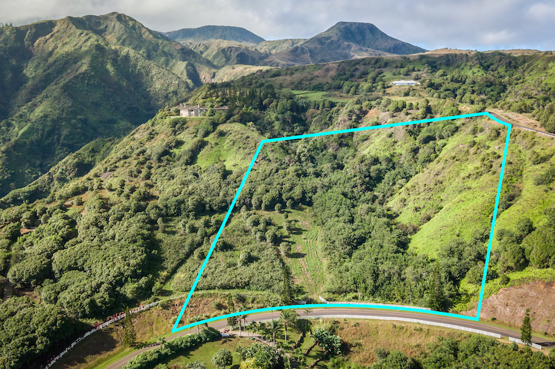 approximate property boundaries for a lot listed for sale in Maluhia Country Rances